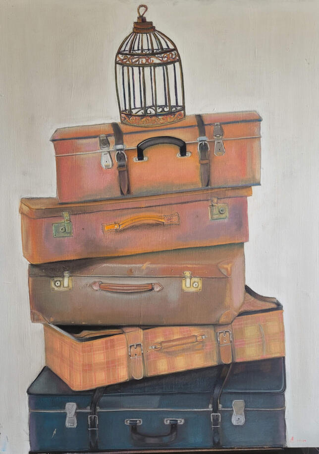 Chalk Pastel on Canvas, 30 x 40